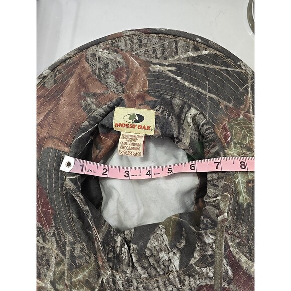 Mossy Oak Safari Wide Brim Hat Mens Small Camo Outdoor Cap Hiking Vented Camping - Picture 4 of 4